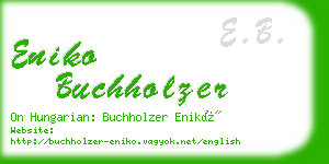 eniko buchholzer business card